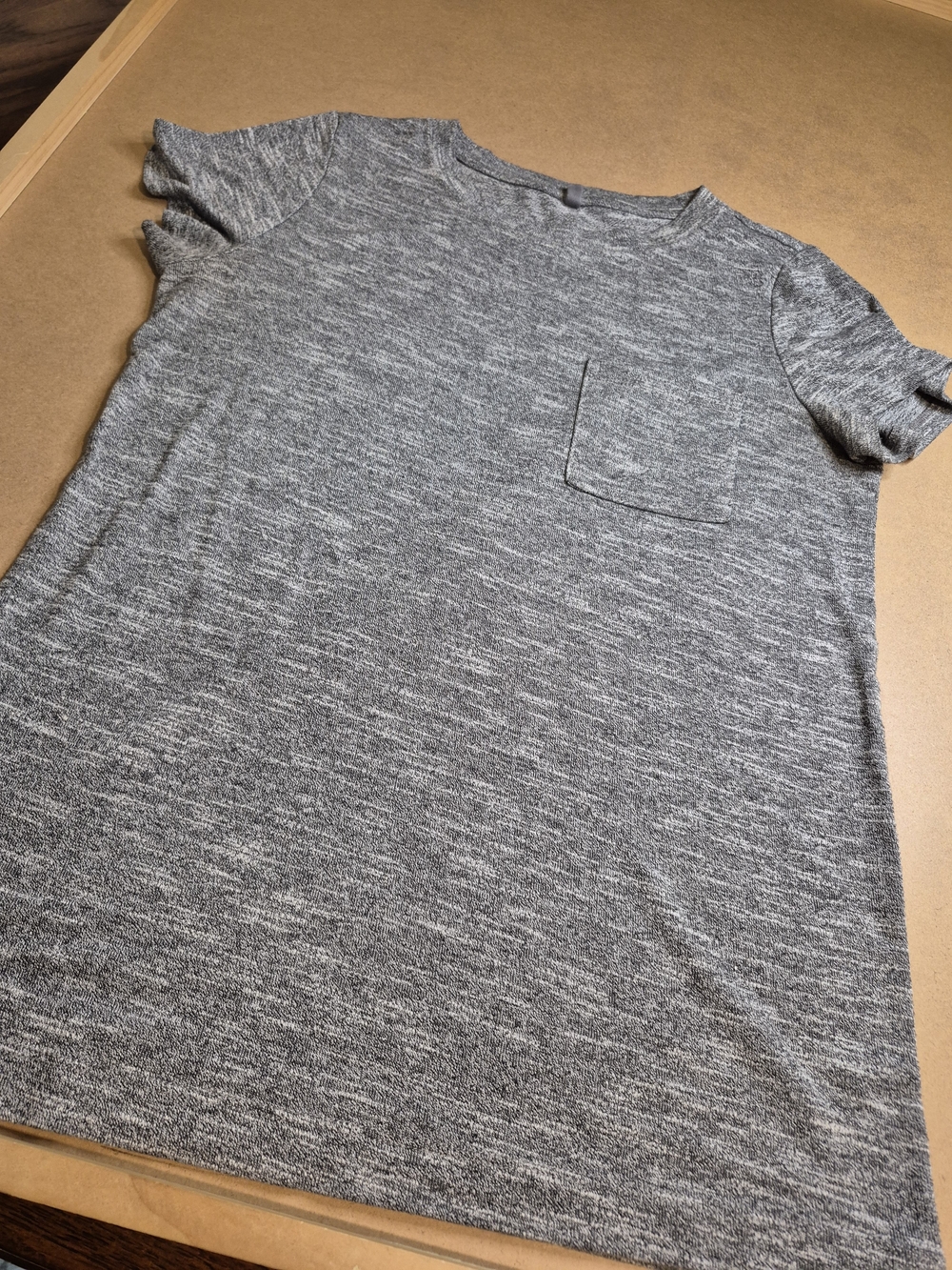 Lou & Grey Heather Gray Short-Sleeve Pocket Tee 4351/6